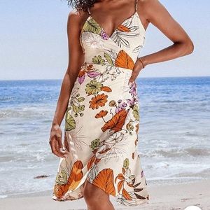 Floral True Wrap Dress